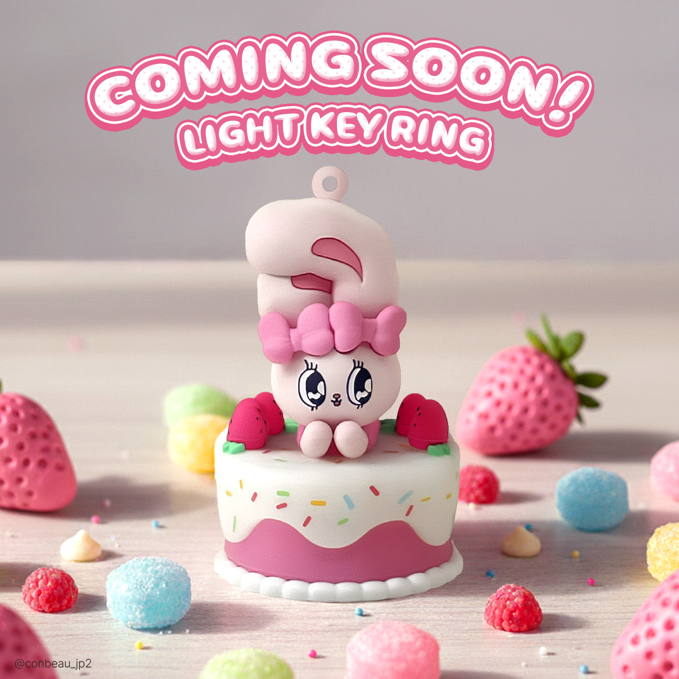 【Comming Soon】Esther Bunny ライトキーリング キーホルダー Light Key Ring
