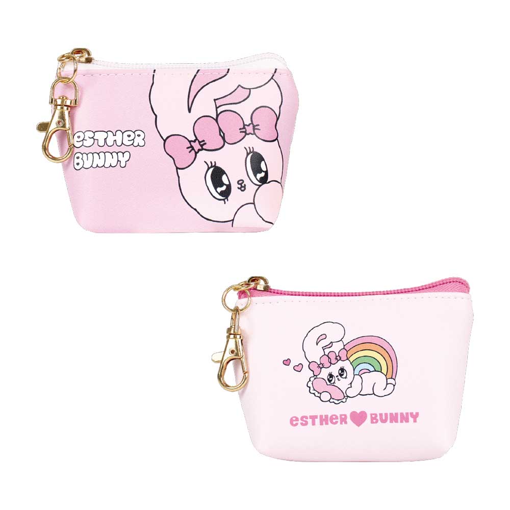 Esther Bunny 三角ミニポーチ(フェイス/リボンバニー)