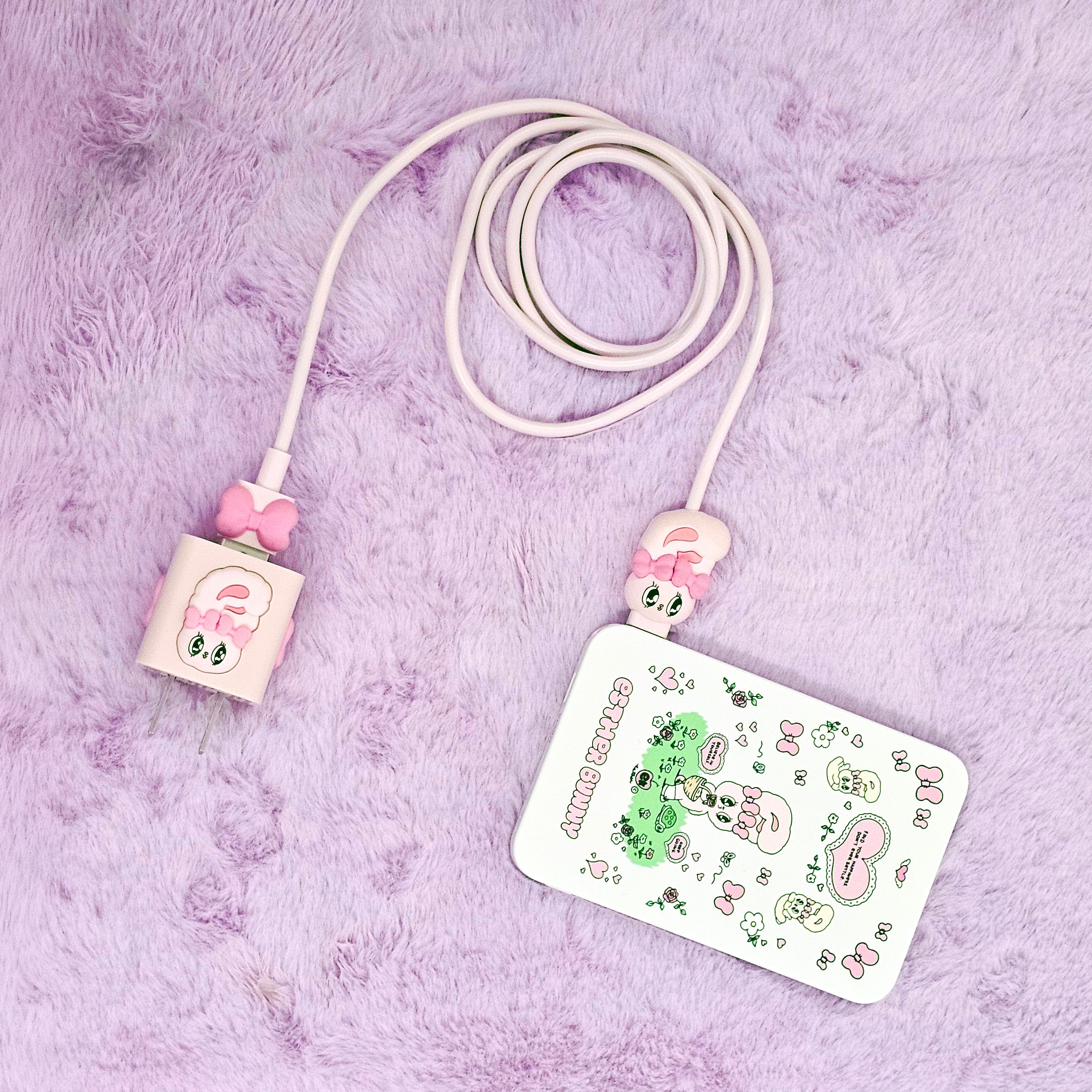 Esther Bunny 人気小型3点セット(ケーブル/アダプター/モバイルバッテリー)