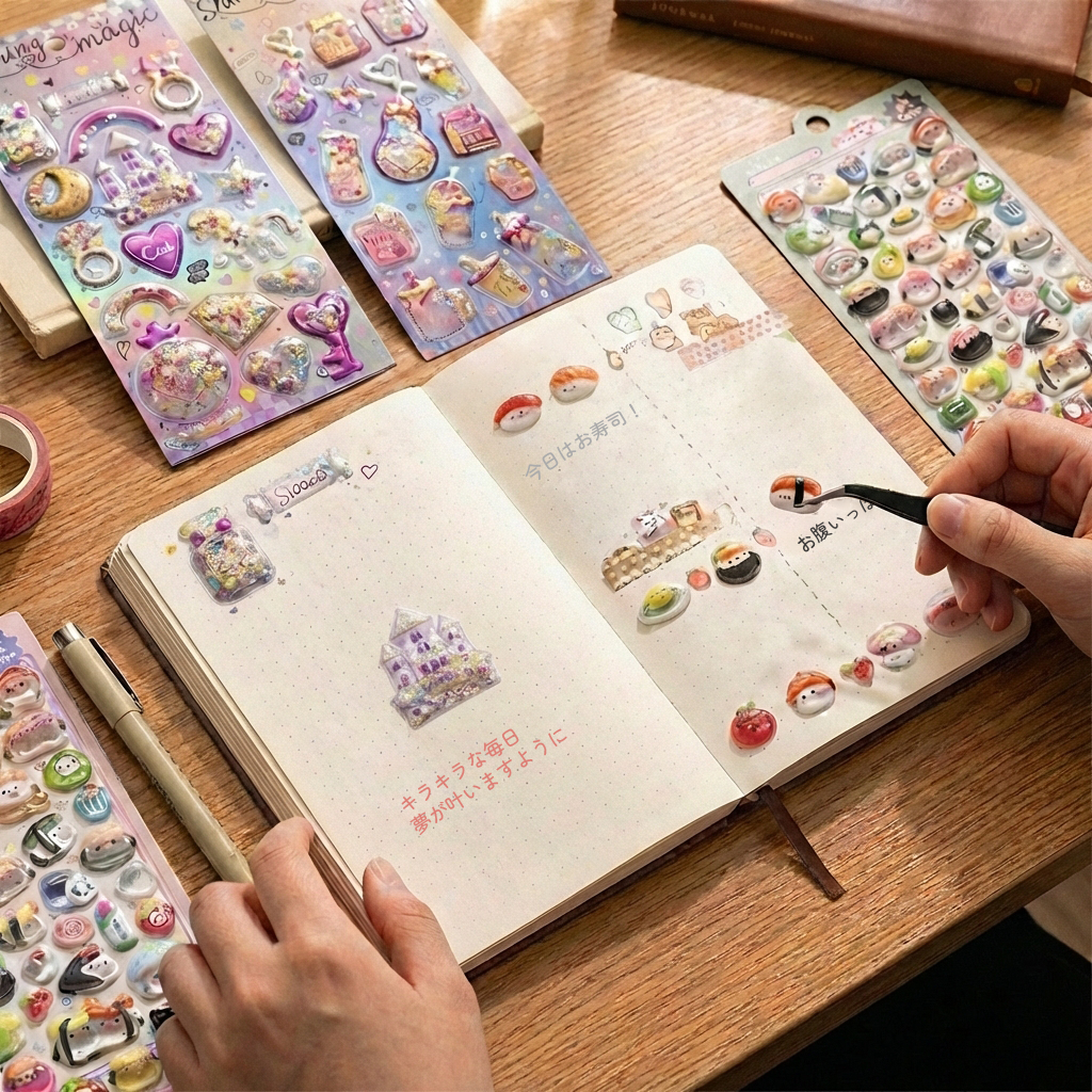 【ワクワク4枚組】振って楽しいシャカシャカ ＆ クリアシール (送料無料)