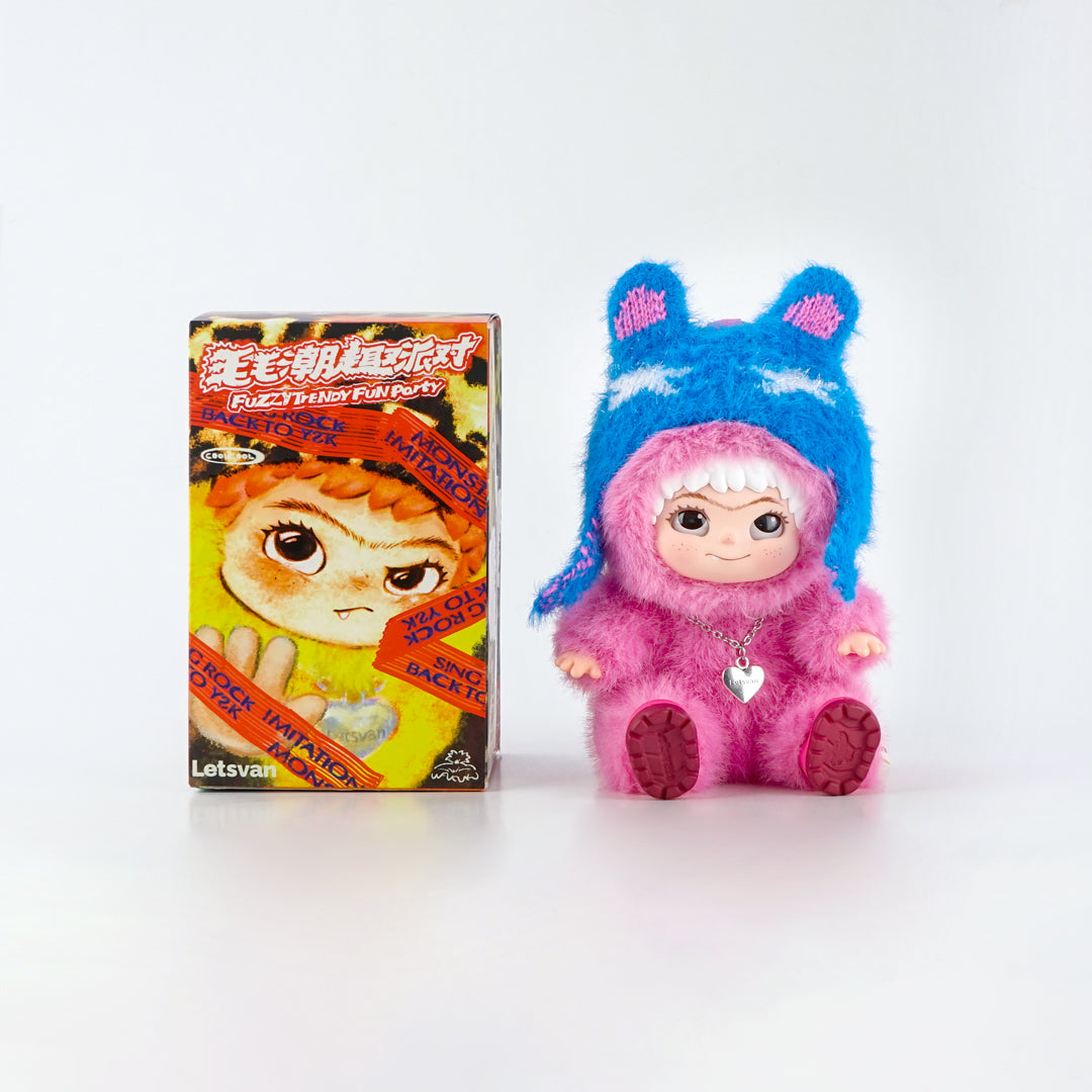 【大人気】ワクク(WAKUKU) FUZZY TRENDY FUN PARTY | トレーディングマスコット (1個)